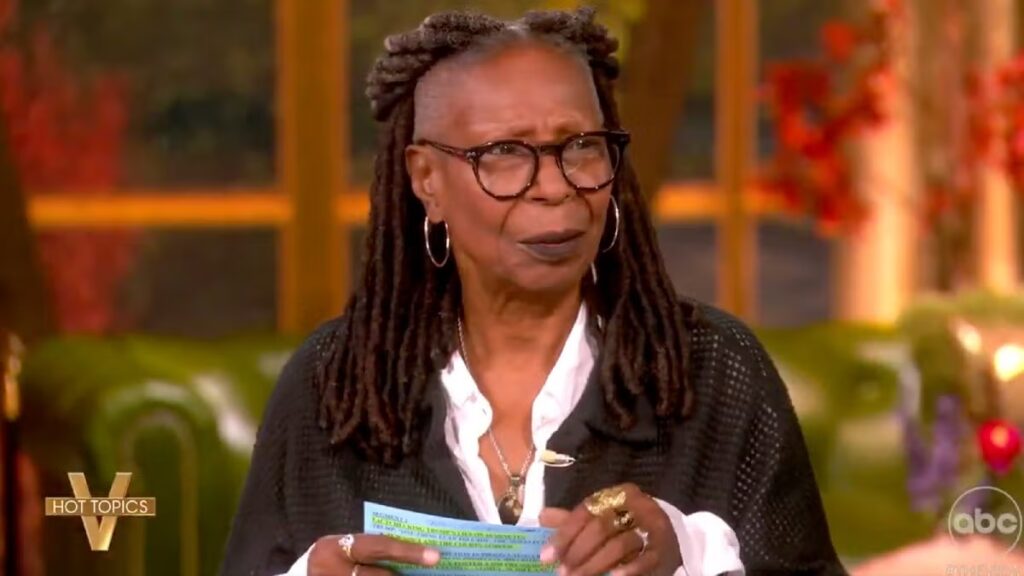 Whoopi Goldberg Begs Tucker Carlson to ‘Wipe Your Face’ After Bloomberg Interview: ‘Maybe He Was Foaming at the Mouth’
