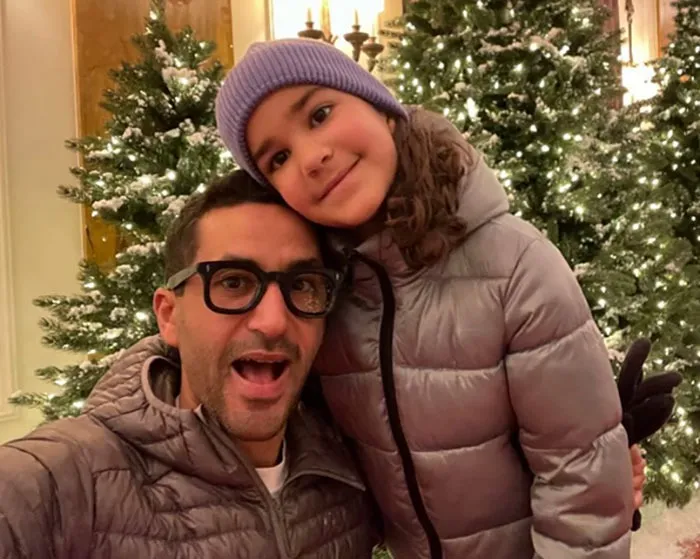 Luciano Frattolin with his daughter Melina.