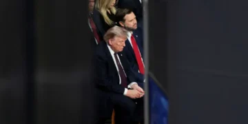 Trump appears to fall asleep during late Sen. Lindsey Graham’s funeral
