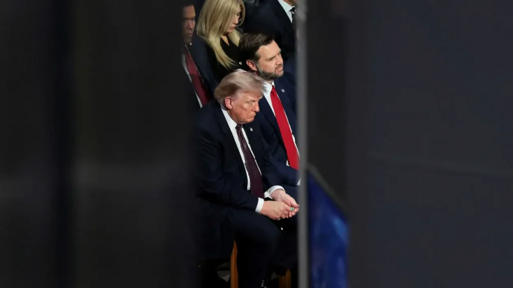Trump appears to fall asleep during late Sen. Lindsey Graham’s funeral