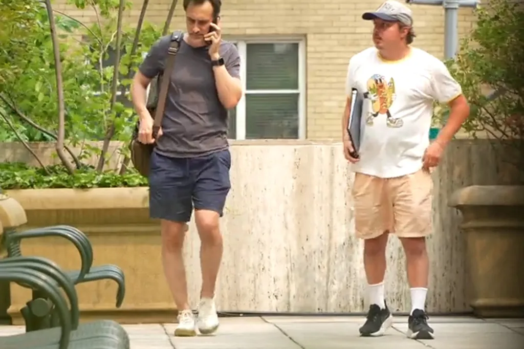 Josh Felker (grey shirt) arrested by Mike Villani (white shirt) of Predator Poachers Long Island.