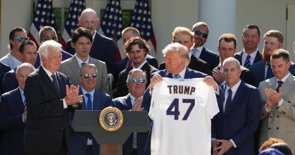 Letters to Sports: Negatives outweigh positives in Dodgers’ White House visit