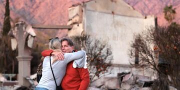 Mural at site of Jewish temple that burned in Eaton fire vandalized with swastikas, antisemitic graffiti