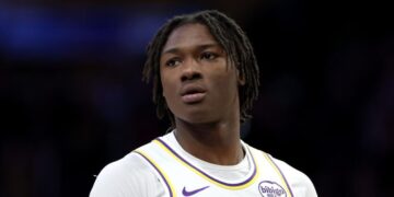 Adou Thiero shows progress while leading Lakers to Vegas Summer League win over Thunder