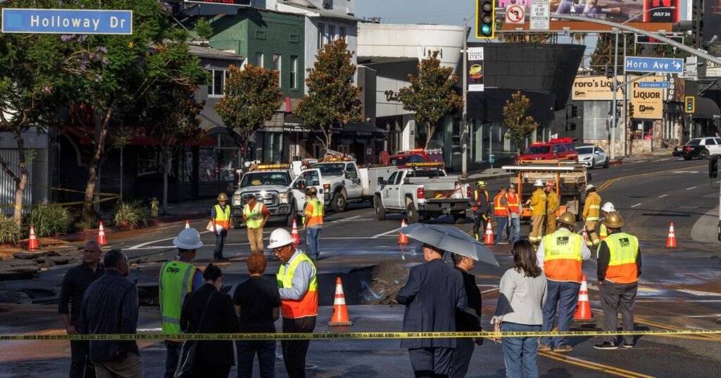 More water pipes burst in Venice, Hollywood as Sunset Strip repairs enter day 4