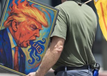 ‘It feels like it never ends — the evil’: Pasadena demonstrators protest ICE shootings