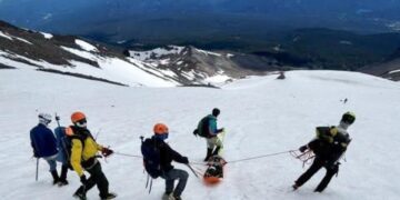 Woman tumbles the length of 5 football fields down a California volcano. She’s OK