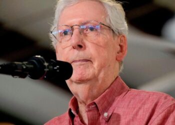 McConnell, breaking weeks of silence about health, says a fall led to his hospitalization