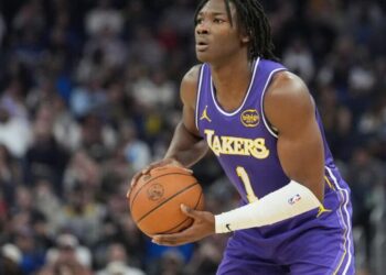 Adou Thiero sidelined by wrist injury before Lakers win summer league game with Spurs