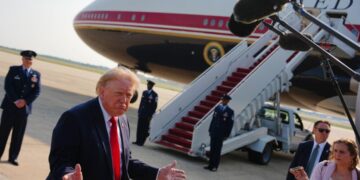 Retrofitted Qatari jet takes flight as Air Force One for Trump’s trip to North Dakota