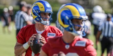 Inside Rams’ camp plan to limit Matthew Stafford and test Ty Simpson, Stetson Bennett