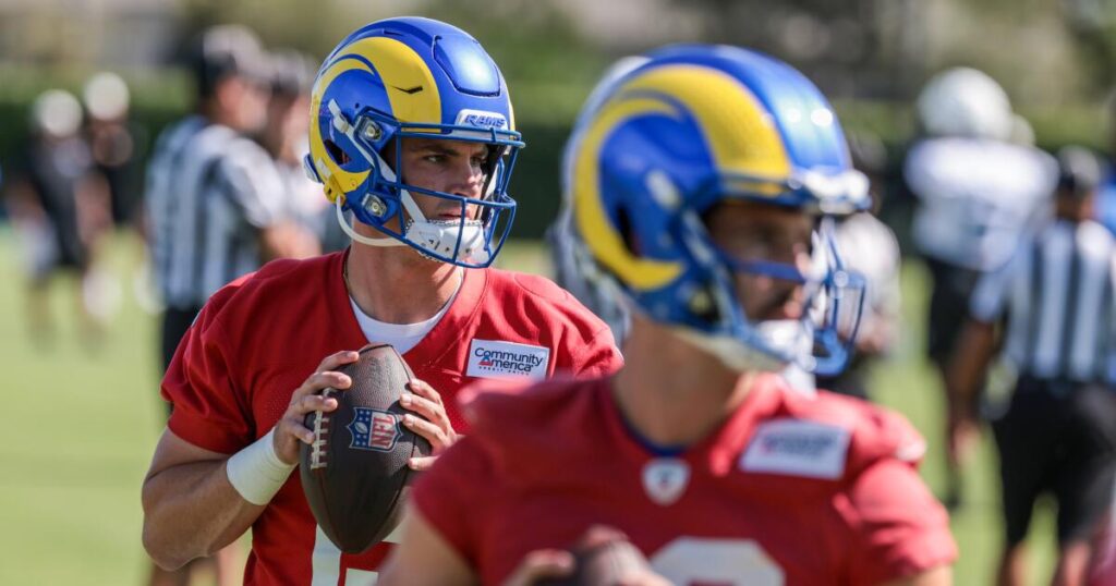 Inside Rams’ camp plan to limit Matthew Stafford and test Ty Simpson, Stetson Bennett