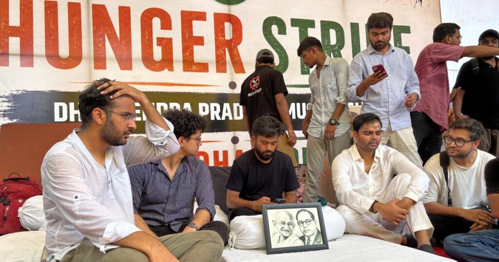 Indian police forcibly hospitalize Cockroach Janata Party activist on hunger strike