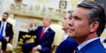 America is at war. Pete Hegseth is focused on beards and hormones.