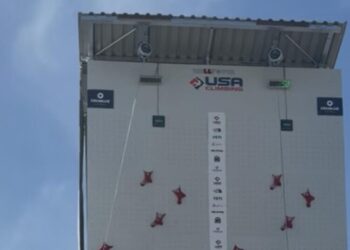 Woodbridge High senior wins gold medal in speed climbing