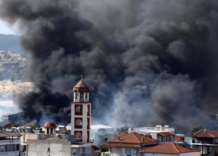 Wildfires rage in Portugal, Greece and Spain while Greek authorities warn of toxic smoke