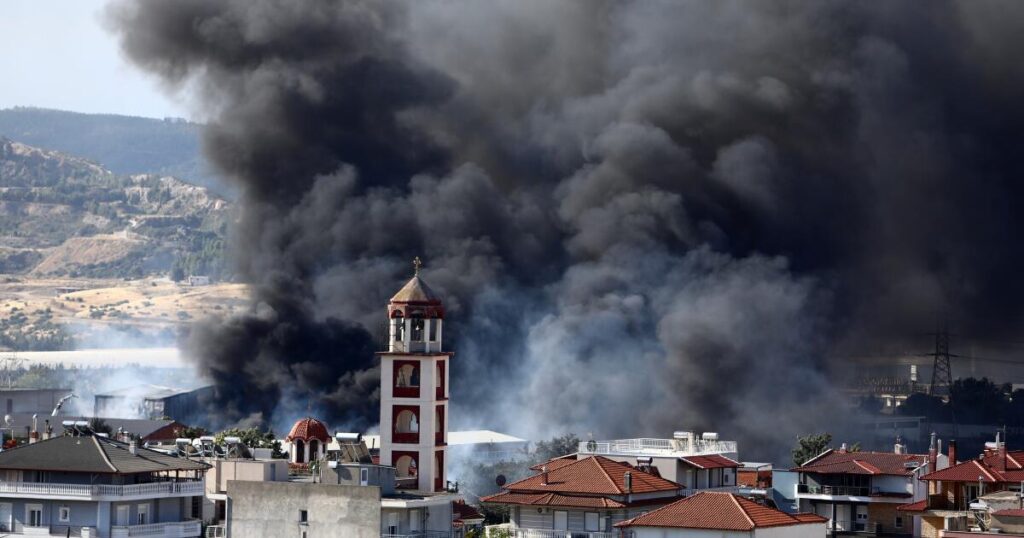 Wildfires rage in Portugal, Greece and Spain while Greek authorities warn of toxic smoke
