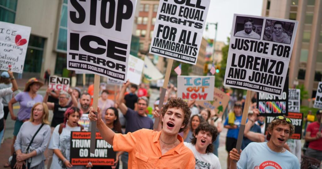 Send Trump a message that the ICE killings have consequences