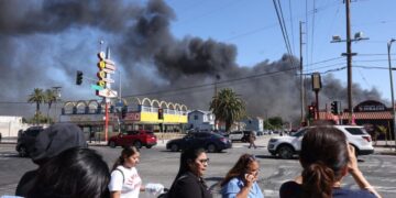 Boyle Heights blaze choked L.A. with astronomical soot pollution
