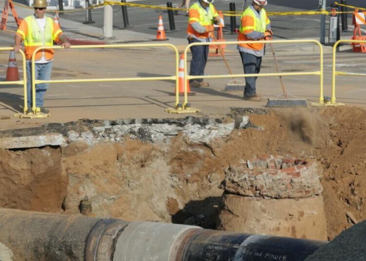 ‘Significant progress’ made on ruptured WeHo water main. Sunset Strip remains closed