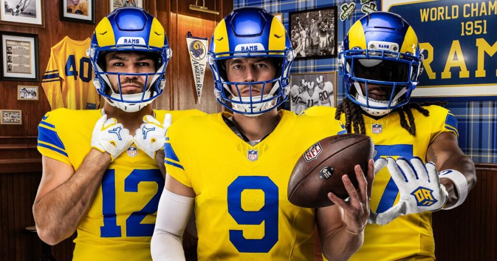 Rams honor their history with new ‘Classic Sol’ and ‘Fearsome White’ uniforms