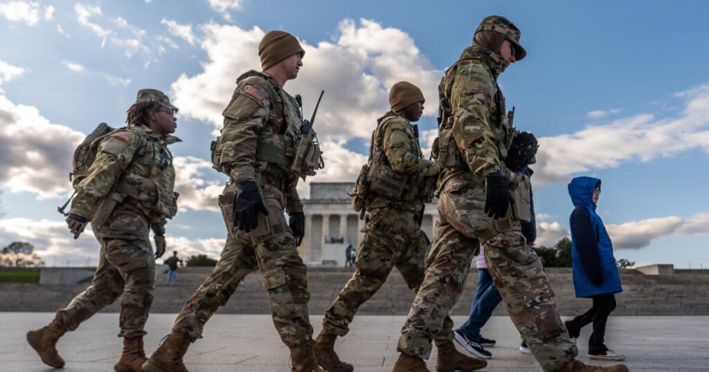 Why are 4,000 National Guard still patrolling Washington?