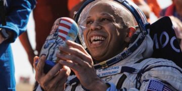 U.S.-Russian space station crew lands in Kazakhstan after an 8-month stint