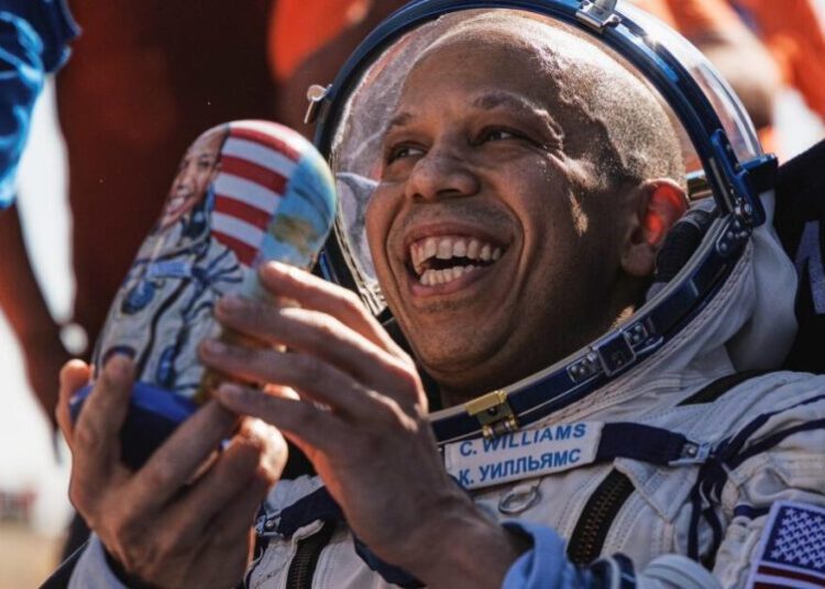 U.S.-Russian space station crew lands in Kazakhstan after an 8-month stint
