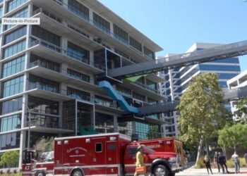 Employees flee fire inside TikTok headquarters in Culver City