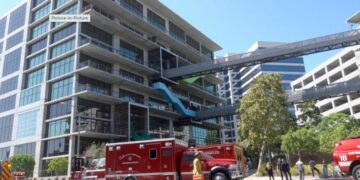 Employees flee fire inside TikTok headquarters in Culver City