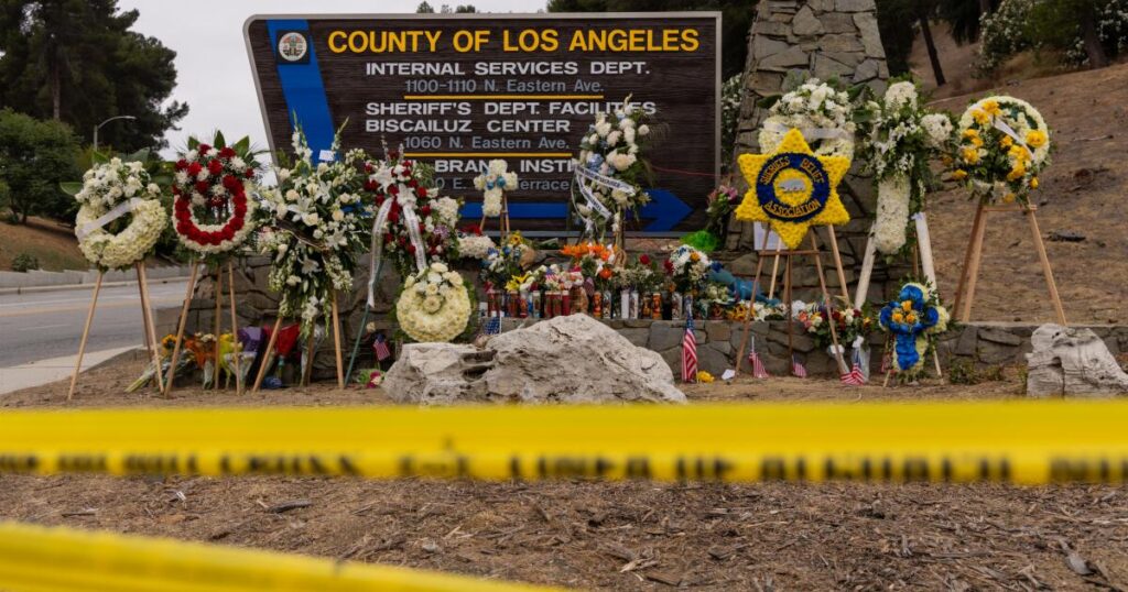 Widow of L.A. County sheriff’s deputy killed in grenade blast files wrongful death lawsuit