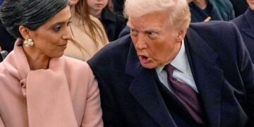 Trump reads a children’s book, riffing on past presidents and himself