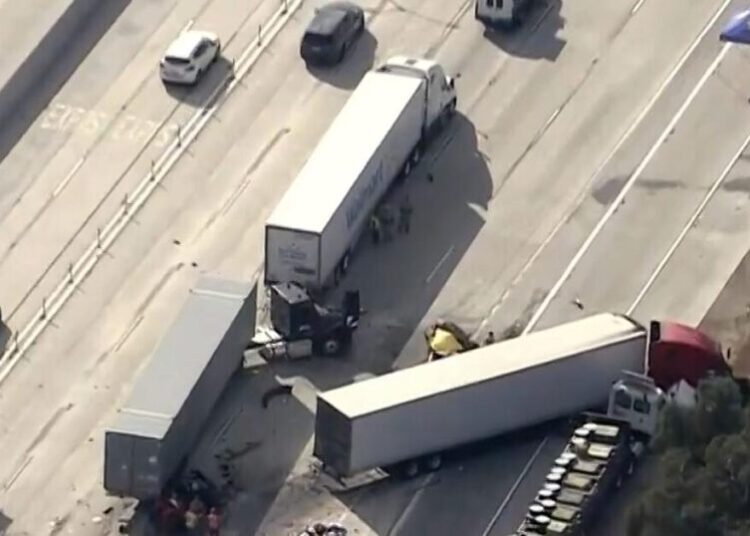 Big rig driver who caused fiery I-10 crash that killed 3 people is sentenced
