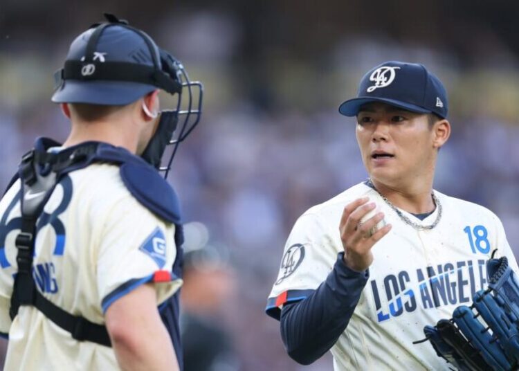 Yoshinobu Yamamoto has rough start as Dodgers drop series to Arizona
