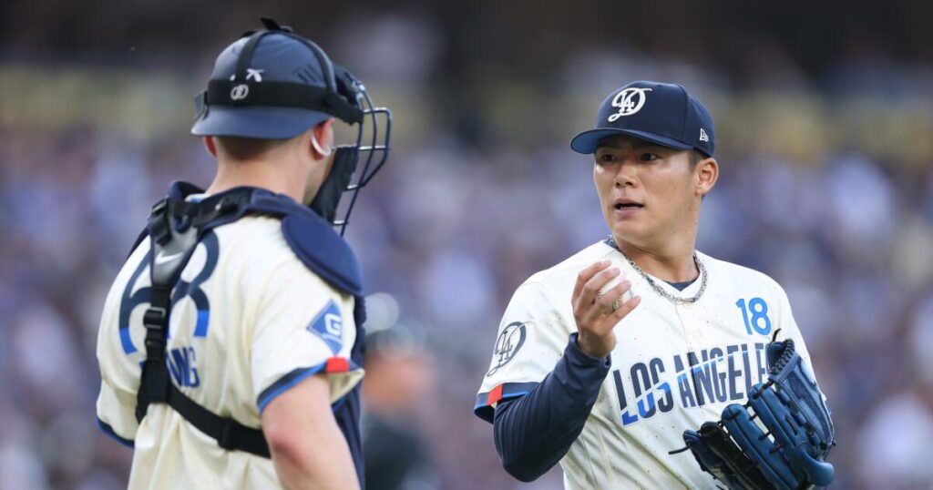 Yoshinobu Yamamoto has rough start as Dodgers drop series to Arizona