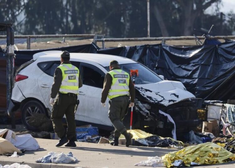 Vehicle crashes into open-air market in Chile, killing several people