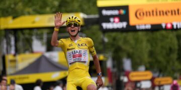 Tadej Pogacar wins record-tying fifth Tour de France crown