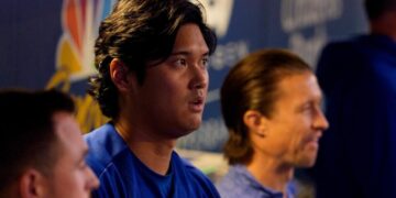 ‘It looked good.’ Dodgers encouraged by Shohei Ohtani bullpen session after knee injury