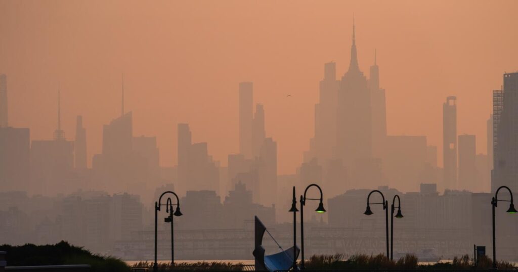 Thunderstorms will clear wildfire smoke from Northeast, but unhealthy air persists