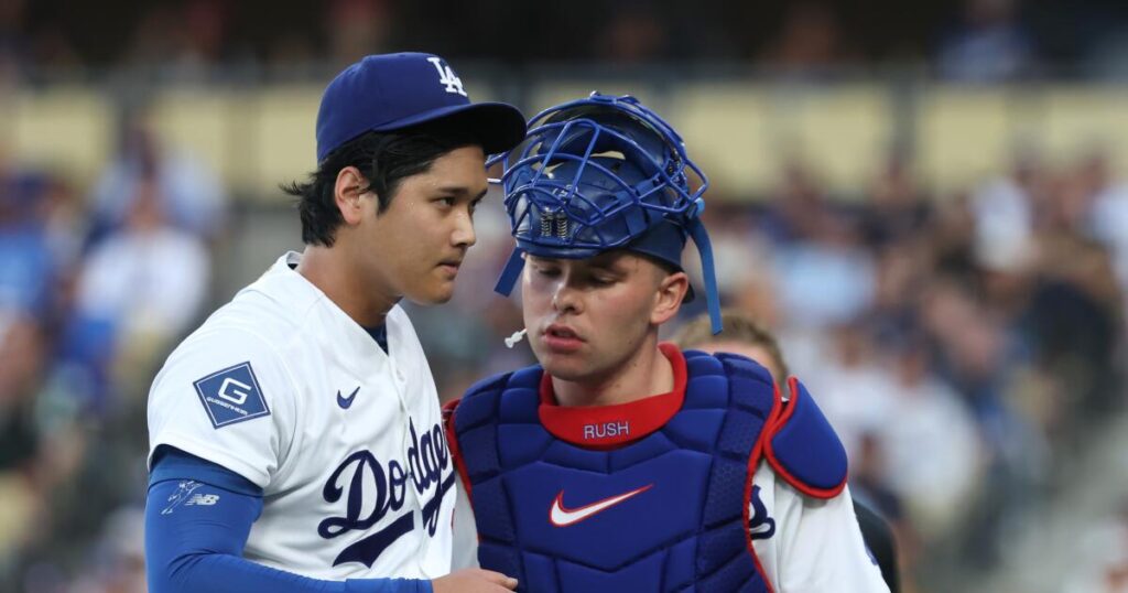 Shohei Ohtani and Dalton Rushing back in sync during Dodgers’ win over Padres