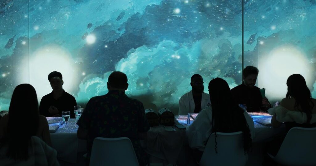 A meal with an animated Mona Lisa? Immersive dining goes high tech — but will L.A. eat it up?