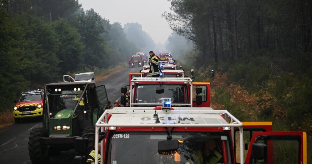 France and Spain battle wildfires as more than 250,000 people are forced to flee homes