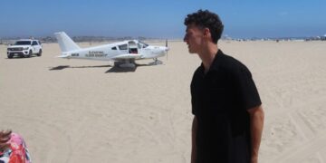 ‘We’re cooked!’ Small plane makes emergency landing on Huntington State Beach