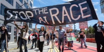 They built AI. Now Silicon Valley workers protest its threat to jobs and humanity
