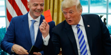 Trump was introduced to red and yellow cards in 2018