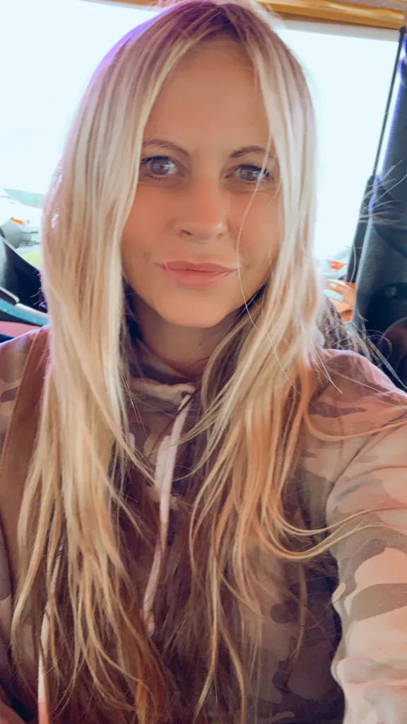 Emma Marsden, a 47-year-old woman, looking directly at the camera.