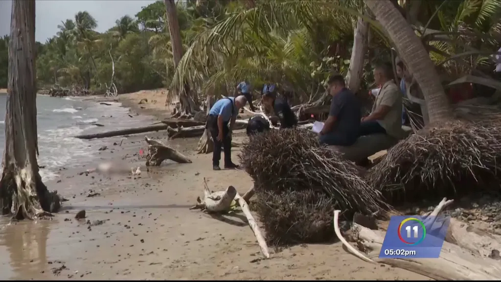 Puerto Rican police investigate the murder of Tyler Wilkin on Playa la Selva in the northeast corner of the Caribbean island.