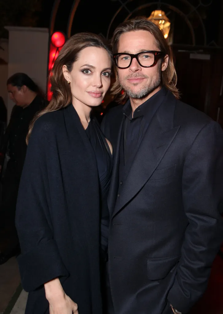 Angelina Jolie and Brad Pitt at 