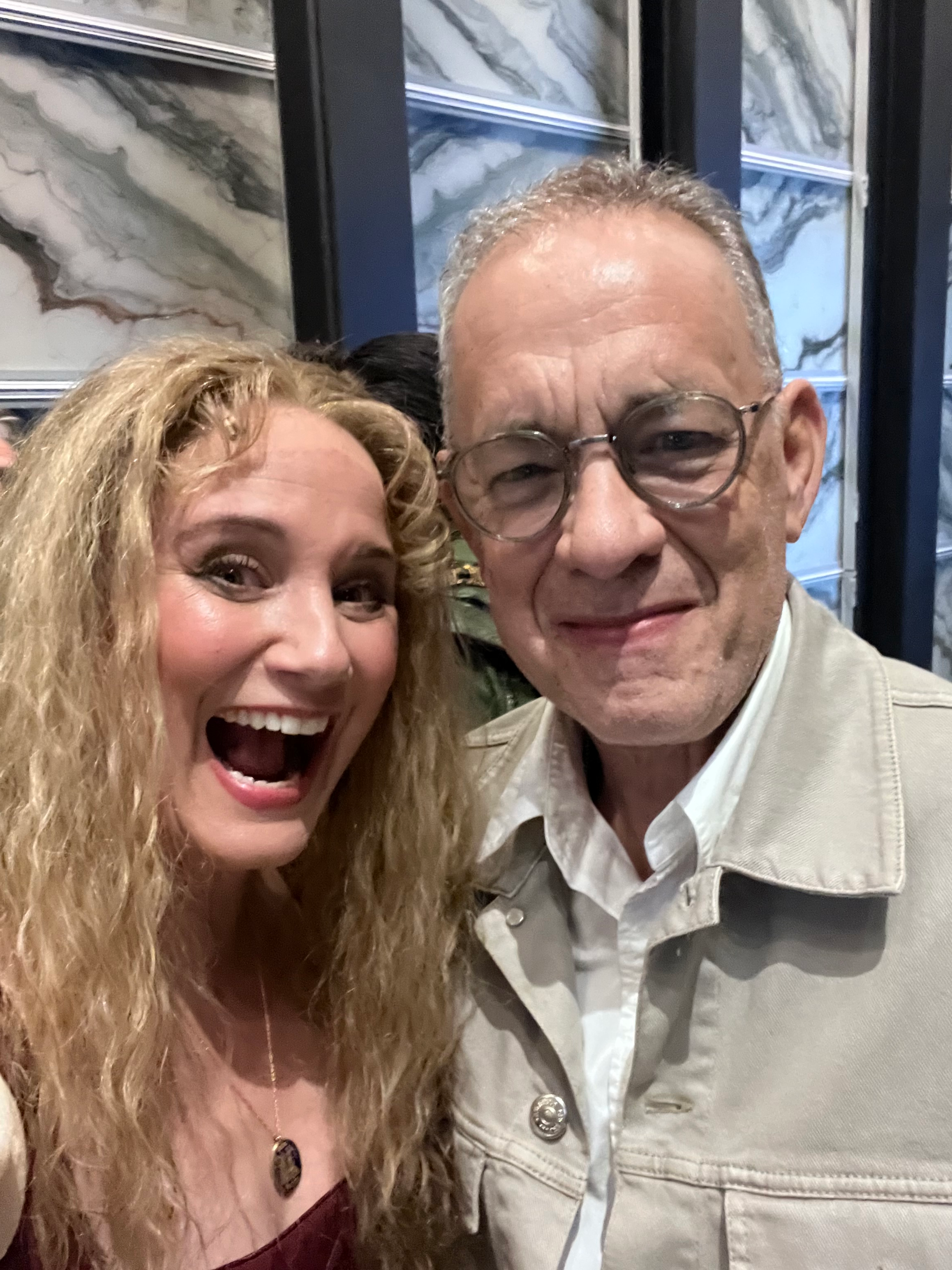 Jennifer Nettles and Tom Hanks.