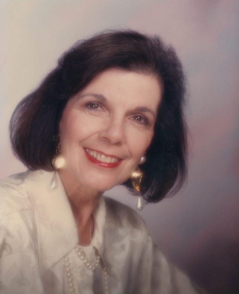 Mary Jo Campbell, Kris Jenner's mother, smiling for a photo.